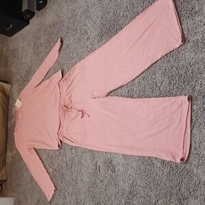 Women's Two Piece Pajama set; NEW with tags; size large; Pink